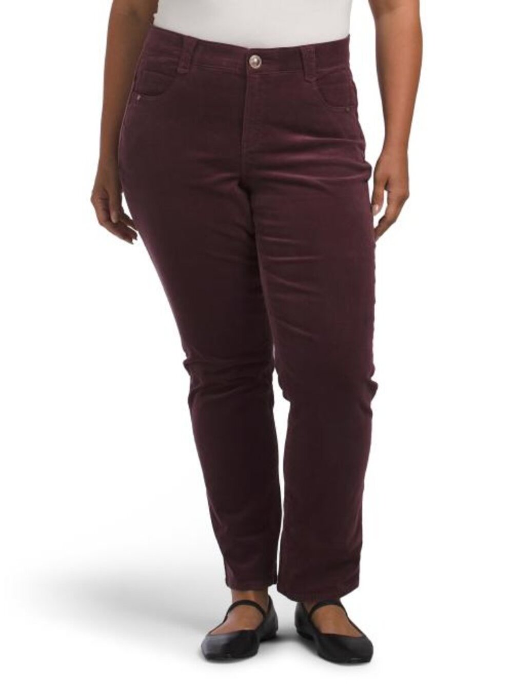 DEMOCRACY Plus Ab Solution Corduroy Straight Leg Pants